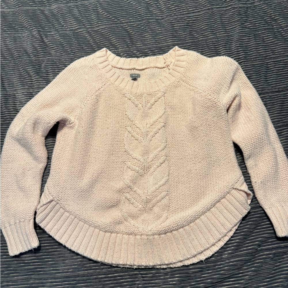 Aerie Cream Cable Knit Sweater